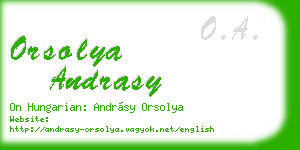 orsolya andrasy business card